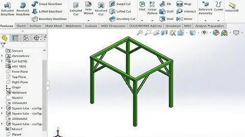 #Weldment structure design with table structure design table design for solidworks Weldment structur