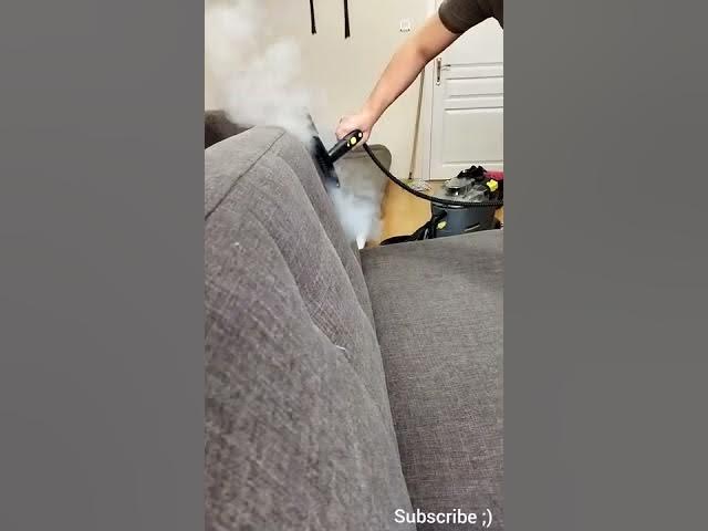 #shorts How to deep clean dirty sofa at home II Satisfying sofa clean vacuum and steam