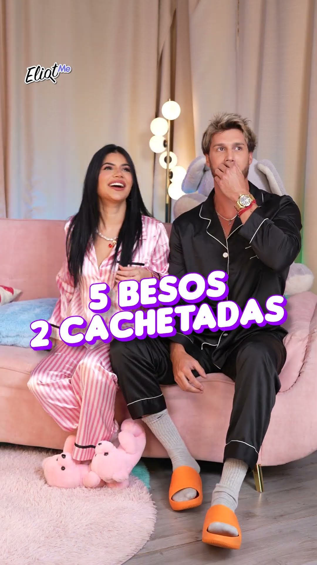 MARIANA ÁVILA Y FEDE DORCAZ JUEGAN SEMANA INGLESA. ¿CUÁNTOS BESITOS CREES QUE SE DIERON? #shorts