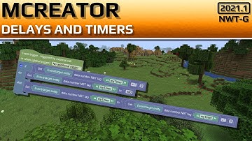 MCreator 2021.1: How to delay things using timers