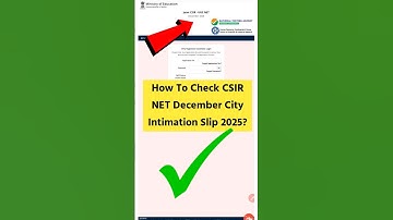 csir net exam city 2025 | csir net december 2025 admit card| NTA CSIR NET Exam City Check Kaise Kare