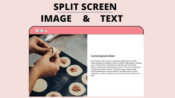 Split Screen Image & Text with CSS Flex
