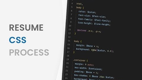 Resume - convert Adobe XD design into HTML