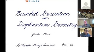 Bounded Generation via Diophantine Geometry  - Jinbo Ren