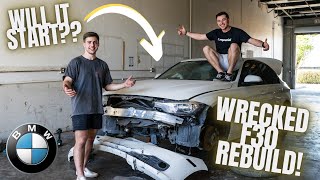 REBUILDING A WRECKED BMW F30 FROM COPART! (PART 1)