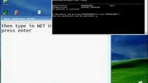 How to hack a windows xp password