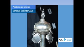 Academic Ceremonies Vu December 1 - 5