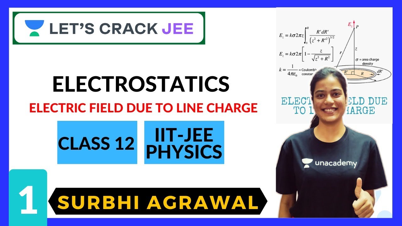 Electrostatics | Electric Field Due To Line Charge P-1 | Class 12 | IIT ...