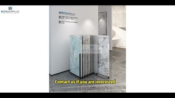 Small pull-out tile display stand