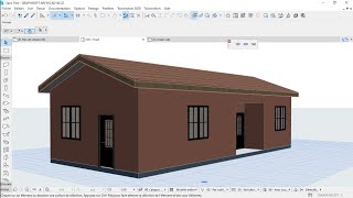 comment faire une toiture a deux pente dans Archicad