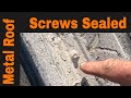 What it looks like after 4 years - Metal Roof Screws sealed with Super Silicone Seal