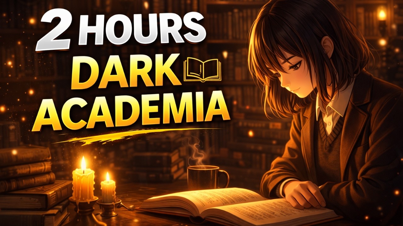 2 Hours Dark Academia Lofi 📚 | Study Music for Deep Focus