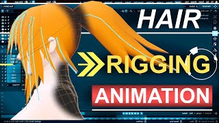 Blender 2.82 : Hair Rigging, Physics, & Animation (In 2 Minutes!!!)