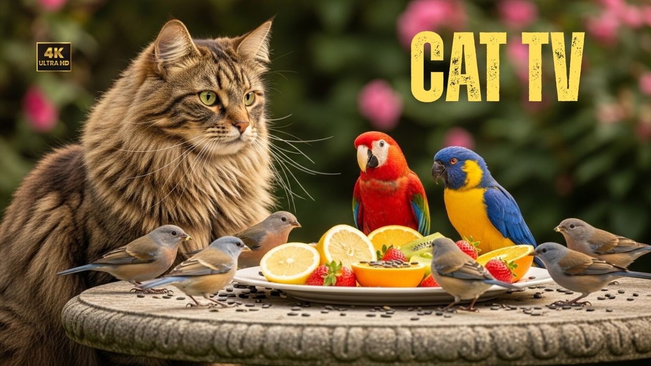 Cat TV 🌿 Relaxing Bird Live Stream | Cat TV 4K 60fps