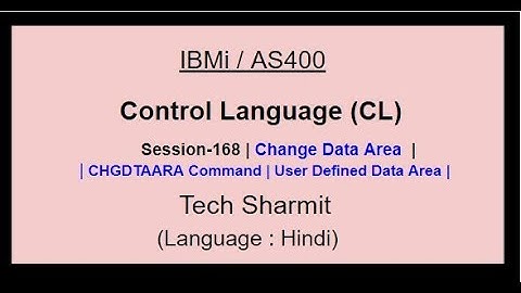 Change Data Area in cl program  | CHGDTAARA command in cl Program | Basics of Data Area  | IBMi |