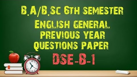 B.A 6th semester English general previous year #question paper #Calcutta #university #1_2_learn