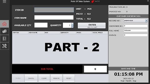 Point of Sales System | Part 2 | Java From Scratch
