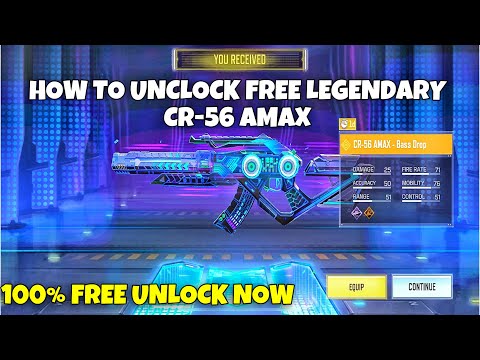 HOW TO UNLOCK FREE LEGENDARY CR-56 AMAX BASS DROP IN CODM