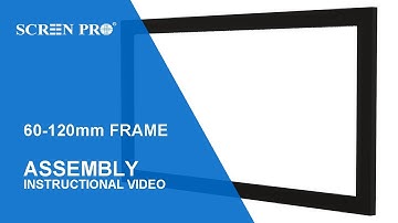 SCREENPRO Fixed Frame Screen Assembly Tutorial | F series