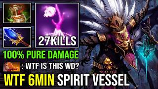 How to Solo Mid Witch Doctor Against Lina with 6Min Spirit Vessel Aghanim 100% Pure Damage Dota 2