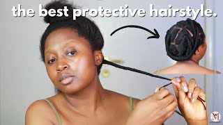 How to grow your hair FAST with African Threading | Faux Locs