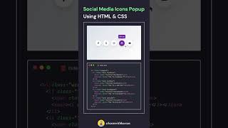 Social Share Menu Hover Icon Popup Using HTML CSS | Coolly Share Menu with Hover effect | CodeMinds