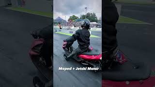 Moped powered by Jetski motor