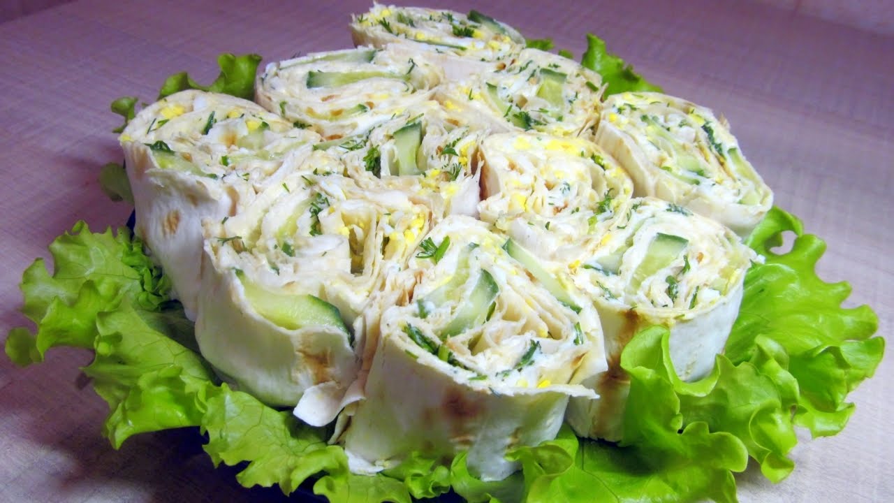 Лаваш с плавленым сыром 