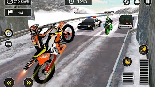 Snow Monutain Bike Racing 2021 | Motocross Race Game | Android gameplay screenshot 2
