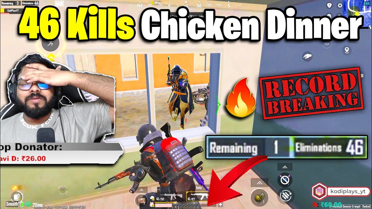 46 Kills🔥Dinner Record Break Mawa Dont Miss😱 Ending