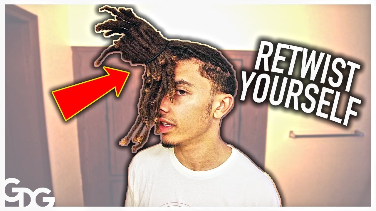 How To Retwist Your Own Dreadlocks - YouTube