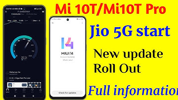 Mi 10T/Mi 10T Pro jio true 5G kab start hoga New update roll out Full information