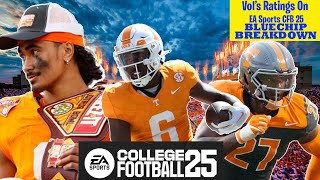 Vol's Player Ratings in EA Sports College Football 2025