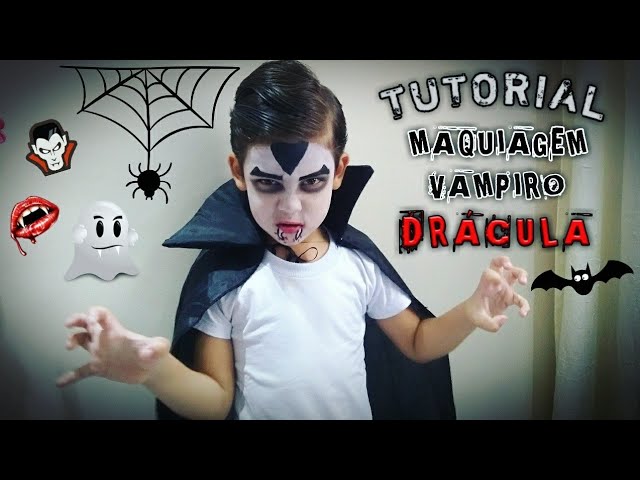 Tutorial: Maquiagem de Vampiro Drácula - Infantil