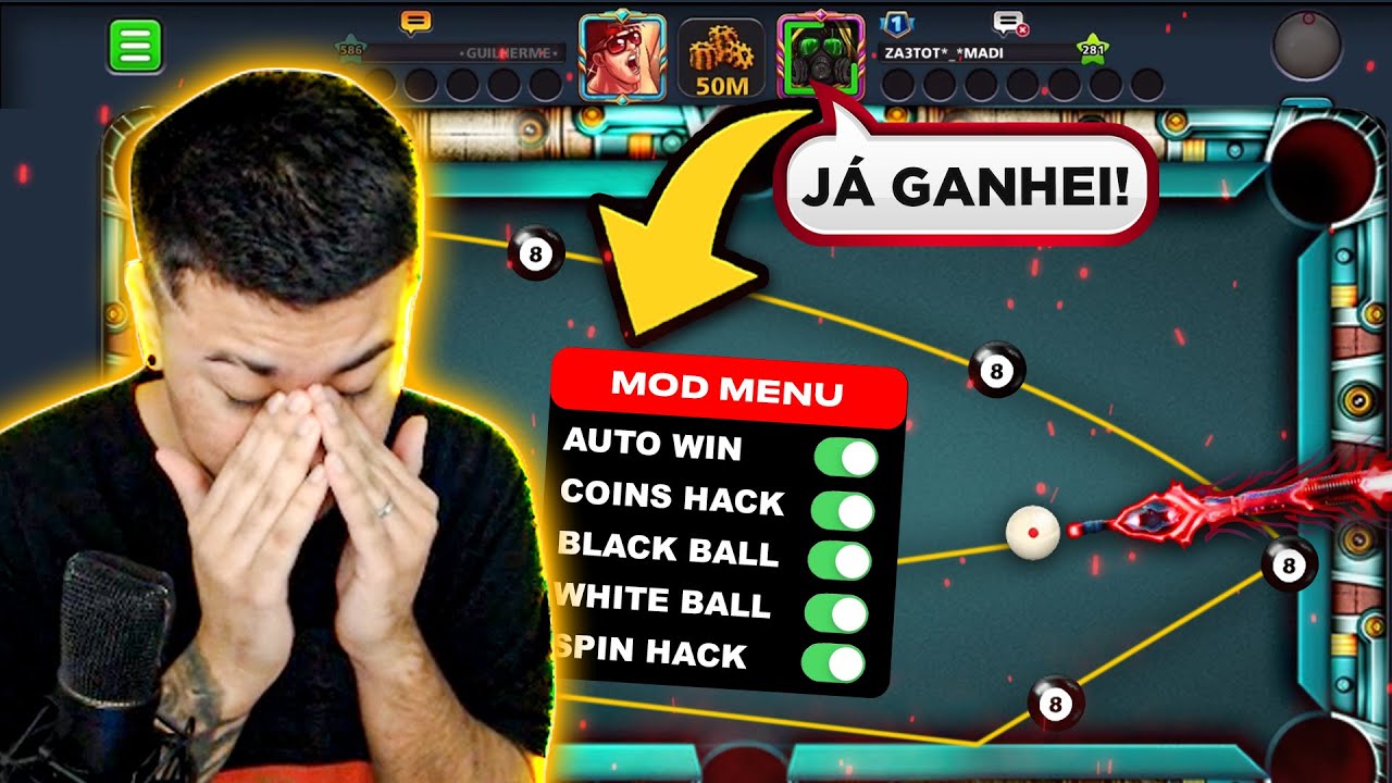 VERGONHA - Vejam O Novo Hack Automático de Tabelas Épicas do 8 Ball Pool na  Visão dos Hackers 