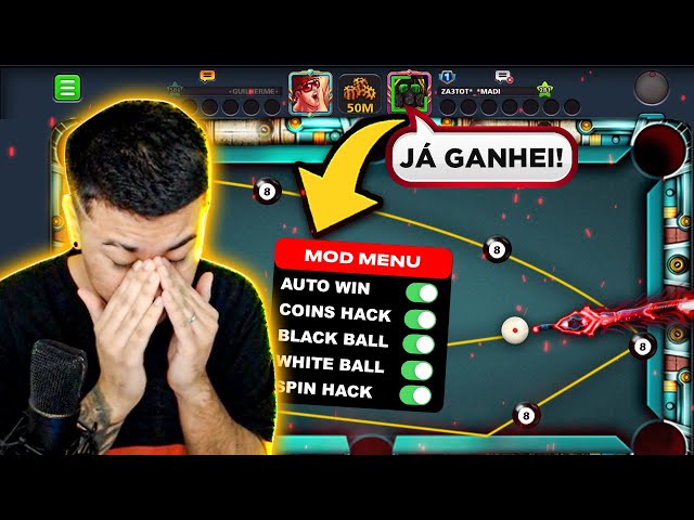 OS HACKERS TOMARAM TUDO DE MIM NESSE VÍDEO! 8 Ball Pool 