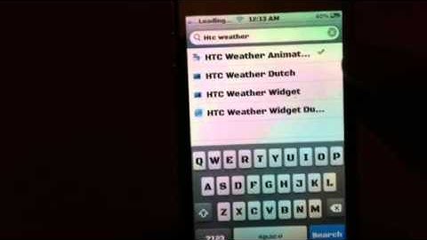 How to get a cool htc weather widget