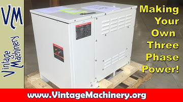 Convert Single Phase Power to Three Phase Using a Rotary Phase Converter