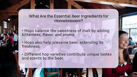 What Are the Essential Beer Ingredients for Homebrewers? | The Pint Guy