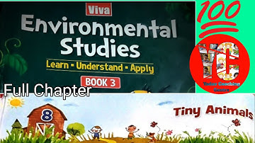 Class 3 EVS Lesson 8 Of Book Viva Education CH-8 Tiny Animals | Class 3 | YCC