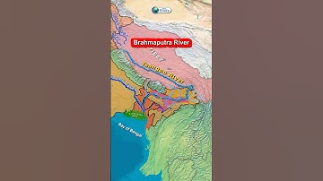 Brahmaputra River System ( ब्रह्मपुत्र नदी ) Through Map Animation #geography #upsc #geostudy