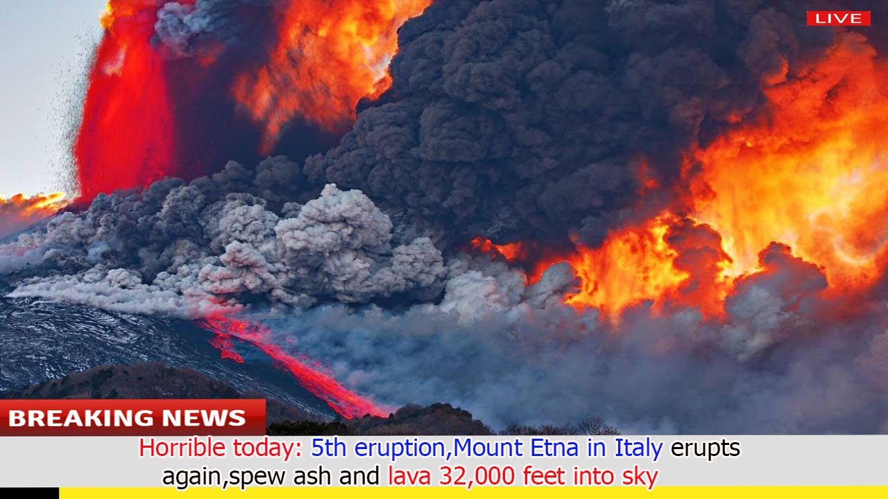 Today: alert, volcano Etna comback erupts, spewing thick ash 1000