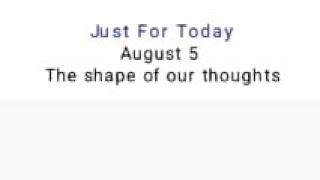 N.A. JUST FOR TODAY AUGUST 5 ENGLISH AUDIO TEXT I.P.