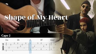 PDF Sample Shape of My Heart - Sting Fingerstyle Guitar guitar tab & chords by Yuta Ueno.