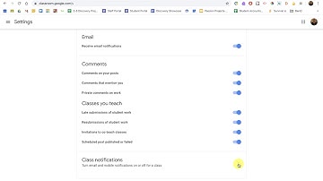 Google Classroom - Managing Email Notifications
