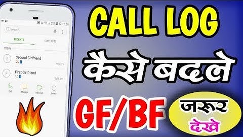 How To Edit Call Log | Killer Android Trick 2018