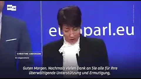 Europisches Parlament: Christine Anderson Ich werd...