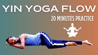 Yin Yoga Flow | 20 Minutes Practice for Beginners | YOGA WITH AMIT screenshot 5