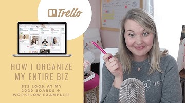 Using Trello to Increase Productivity (BTS look at my 2020 boards + workflow examples!)