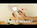 Making a Shockwave by Hitting Two Huge Steel Ball Bearings Together!